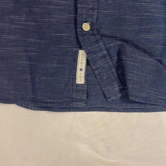 ♠️ 3/20 Lucky Brand Mens Blue Button Up Long Sleeve Pockets XXL Fits like an XL - Picture 3 of 6